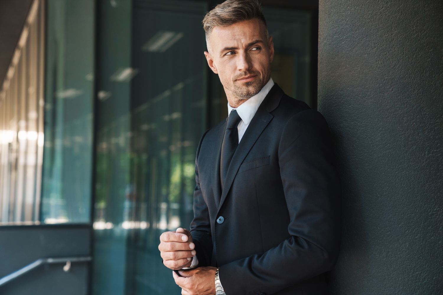 Dedham sexual wellness male model in suit